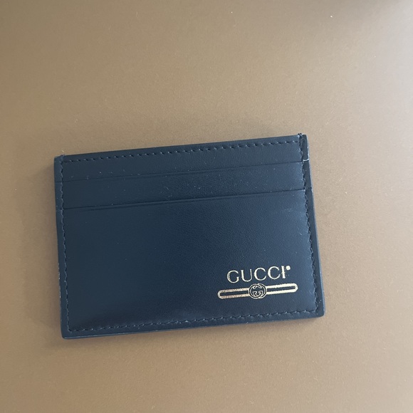 Leather graphic print card holder Gucci - Picture 3 of 9